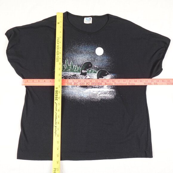 Vintage Canada Loon Graphic Shirt Women's XL - XXL Made in Canada 80s 90s - Picture 8 of 8